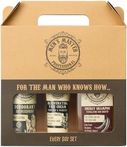 Set de regalo para hombre 3 piezas de Men's Master, Every Day Set, Desodorante antitranspirante, Crema rejuvenecedora y Champú estimulante