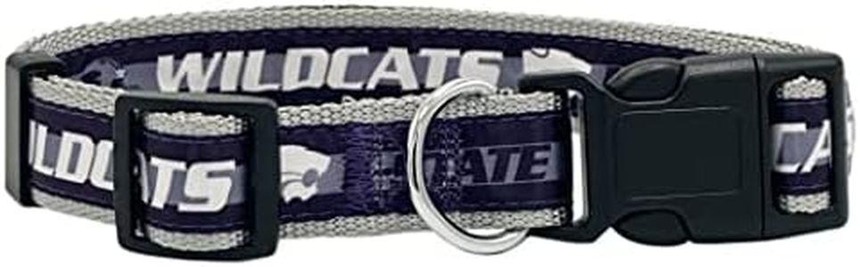 Pets First Collegiate Pet Accessories, Dog Collar, Kansas State Wildcats, Large