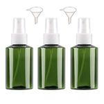 3Pcs, 150ml Plastic Spray Bottles - Alledomain Empty Refillable Fine Mist Travel Atomiser Sprayers Plastic Bottles Set Liquid Containers with 2 Funnels - Ideal for Makeup Remover Cosmetic Beauty Care