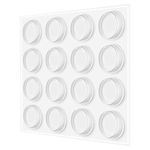 Clear Glass Table Top Bumpers, ihaspoko 5 * 20mm Glass Table Top Suction Pad, Rubber Bumper Pads, Plastic Bumper for Table Glass Top Suitable for Glass Table Top, Walls(16PCS)