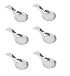 Dynore Stainless Steel Single Spoon Rest- Set of 6