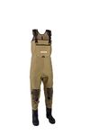 Snowbee Light Olive Classic Neoprene Cleated Sole Fly Fishing Waders – Durable and Adjustable Chest High Waders For Men and Women With Added Wear and Puncture Resistance, Size 9