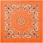 Rothco Trainmen Paisley Bandana – Extra-Large - 27" X 27" - Orange