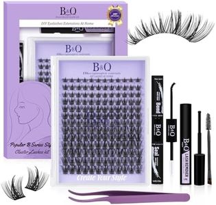 B&Q Natural Lash Clusters Kit B31 Wispy Eyelash Clusters 156PCS Eyelash Kit