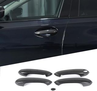 Car Exterior Door Handle Cover Fit for BMW 3 4 5 6GT 7 8 X Series X3 X4 X5 X6 X7 i3 G01 G02 G05 G06 F90 G20 G22 G30 G38 G32 Car Exterior Door Handle Cover Trim Real Carbon Fiber Accessories 5 PCS