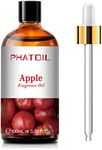 PHATOIL 3.38FL.OZ Apple Fragrance Oils for Aromatherapy, Essential Oils for Diffusers for Home, Perfect for Diffuser, Yoga, Skin Care, DIY Candle and Soap Making - 100ml