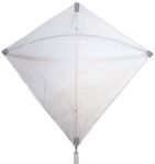 In The Breeze 30-Inch Diamond Kite, White