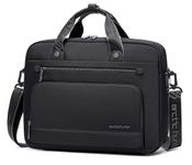 Arctic Hunter Office Laptop Bag for Men Women 15.6-inch Laptop Messenger Bag Polyester Water-resistant Laptop Sling Shoulder Bag Briefcase Hand Bag Anti-theft Shockproof,Black