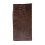 Fossil Leather Men Wallet(dark brown)