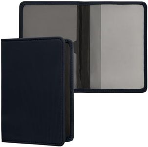 kwmobile Custodia in Neoprene per Libretto Circolazione Auto - Cover Portalibretto con Scomparti per Tessere Patente - Foderina Porta Documenti blu scuro