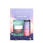 Pacifica Beauty Moonlit Stars Duo, Lavender Pillow Mist, Linen Spray, Overnight Lip Treatment, Holiday Gift Set, Stocking Stuffer, Aromatherapy for Sleep, Clean Skin Care, Vegan + Cruelty Free, Purple