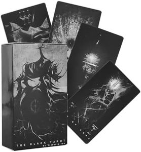 The Black Tarot Cards, 78-Card Deck Fortune Telling Card Game, Fortune Telling Game for Beginners and Expert Readers (Not The Original Edition)