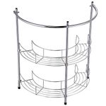 Pilot Imports Under Basin Chrome Bathroom 2 Tier Sink Storage Rack Unit Shelf & Towel Rail (UNDER SINK RACK)