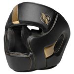 Hayabusa T3 Adjustable MMA Headgear - Black/Gold, Large