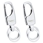 TopDall Alloy Metal Keychain Ring Clip Key Chain for Men and Women