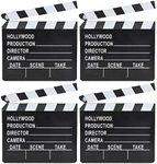 Movie Clapboard Hollywood Movie Film Theme Party Decorations, Academy Awards 7"x 8" (4-Pack)