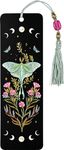 Luna Moth Beaded Bookmark