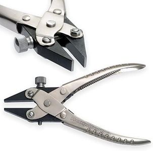Alicates de punta plana de acción paralela para joyería Herramienta con mordazas ajustables Tornillos Ópticos Herramientas de arte y manualidades Ideas para regalos 170 mm PTL®