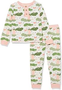 Mud Pie Toddler Girl Sports Pajama Set, Pink, 12 Months/18 Months