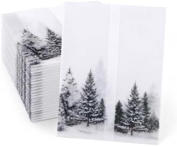Ferrovista 100 Pack Pre-Folded Vellum Jackets, Translucent Vellum Paper 5x7