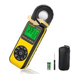 INFURIDER Digital Illuminance Light Meter with 300,000 Lux Foot Candles Luxmeter and 270 Degree Rotatable Detector for Indoor Plants Lighting and Photography Measurement