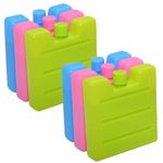Vivo Technologies Freezer Blocks 6 Pack Ice Brick Pack,Mini Ice Packs for Cool Box Reusable Cooler for Outdoor,Travel Picnic Keeps Foods Freshness Multicolour