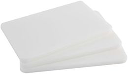 Plastic Bar Cutting Board for Restaurants, 3 Pack - 10 x 6 Inch, White