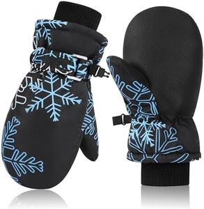 Sea Zaela Kids Winter Gloves Toddlers Snow Gloves Windproof Waterproof Mittens Fleece Outdoor Ski for Litter Girls Boys