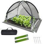 Kapler Pond Garden Cover 12x9FT Garden Net Dome Pond Covers for Outdoor Ponds with Zipper and Stakes, Pond Cover for Fish Shade Leaves, Nylon Mesh Protection Pond Netting Tent for Garden Yard Pool