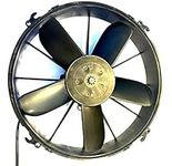 SPAL 30102038 12" Puller Fan 12 Volt High Performance Straight Blade 1640 cfm w Plastic Shroud