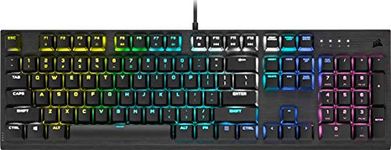 Corsair K60 PRO LOW PROFILE Wired Mechanical Gaming Keyboard - CHERRY MX Low Profile Speed Switches - Aluminium Frame - Compatible with iCUE - QWERTY ES - PC, Mac, Xbox - Black