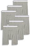 Jockey Men's Underwear Pouch 10" Midway Brief - 6 Pack, Grey Heather, XL