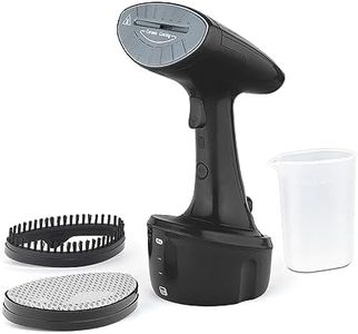 Borosil Handheld Digital Garment Steamer,Horizontal & Vertical Use,1600W Fast Heating,Steam Nozzle,200 Ml Water Tank,Detachable Fabric Brush,Lint Brush,For Silk,Nylon,Rayon,Wool,Cotton - 1600 Watts
