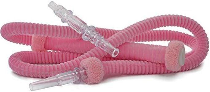 KITOSUN Hookah Hose 6.75ft Washable Hookah Hose Detachable Mouth Tips Soft Textile Covering Durable Shisha Hose (Pink)
