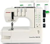 JANOME 1000CPX CoverPro: 2-3 & 4 Thread Coverstitch/Cover Hem Machine, Easy Threading. Features Light Weight Cast Aluminum Body. High Speed, of up/to 1000 stitches/minute