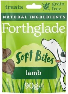 Forthglade Natural Dog Treats - Grain Free Soft Bites Lamb (8 x 90g) Resealable Bags