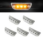 EVERESTHD 5PCS LED Marker/Front Roof Top/Cab Lights Fit for Kenworth T680 T880 2017-up