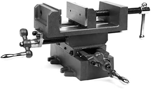 WEN Cross Vise, 4.25-Inch with Compound Slide for Mills and Drill Presses (CV414),Black