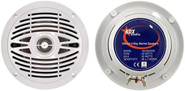 kdx-audio 165-marine – Set di Altoparlanti per imbarcazioni, colore: bianco