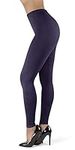SATINA High Waisted Leggings for Women | Women’s Leggings in Capri & Full Lengths | Regular & Plus Sizes 2.5 cm Waistband Navy