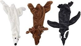 (2 Pack) Ethical Mini Skinneeez Arctic Assorted Animals 15-Inch Stuffingless Dog Toy (2 Assorted Toys)