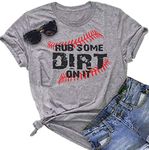 Baseball T Shirt for Women Rub Some