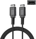 CUENSTOP GBC Link Cable, 2 Player Game Link Cable for Game Boy Color, Link Cable for Nintendo Gameboy Color/Pocket/Light, 3.9Ft Black