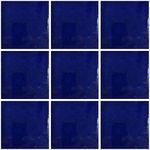 MexTiles - [New 2022) Ceramic Talavera Mexican Tile 4x4", 9 Pieces (NOT Stickers) A1 Quality! - Beutiful Color and Quality - Antique Colonial Blue