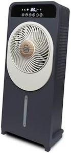 Swan Nordic SAC16800GRY 2-in-1 Evaporative Air Cooler with 24 Fan Settings, 3 Airflow Modes, Advanced Cooling System and 24 Hour Automatic Timer, 5L, 28W, Slate Grey