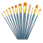 Royal and Langnickel RSET-9305 Taklon Variety Brush Set - Medium Gold (Pack of 12)