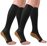 2 Pairs Copper Compression Socks To