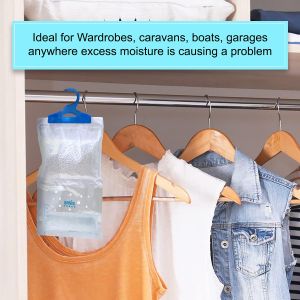 ANSIO Wardrobe Dehumidifier Bags, 12-Pack Moisture Absorbers