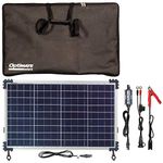 Optimate Solar Duo 40W Travel kit, TM522-D4TK, 6-Step 12V / 12.8V 3.3A Weatherproof Solar Battery Saving Charger & maintainer