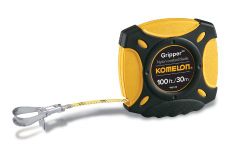 Komelon USA 9901IM Gripper Closed Case Long Tape Measure Inch/Metric Scale with Nylon Coated Steel Blade, 100-Inch by 3/8-Inch